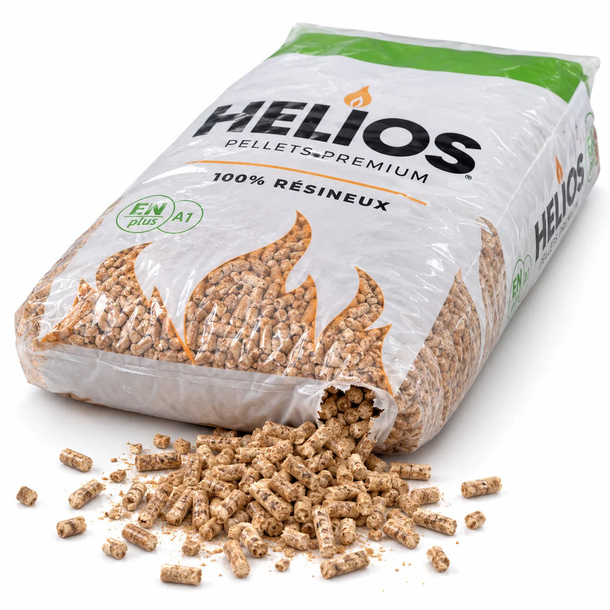 Pelety HELIOS Premium ENplus A1 – 65 vriec po 15 kg (975 kg)