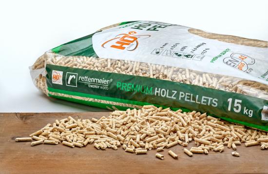 Rettenmeier Energy Wood Premium – drevené pelety ENplus A1 / paleta 1 050 kg