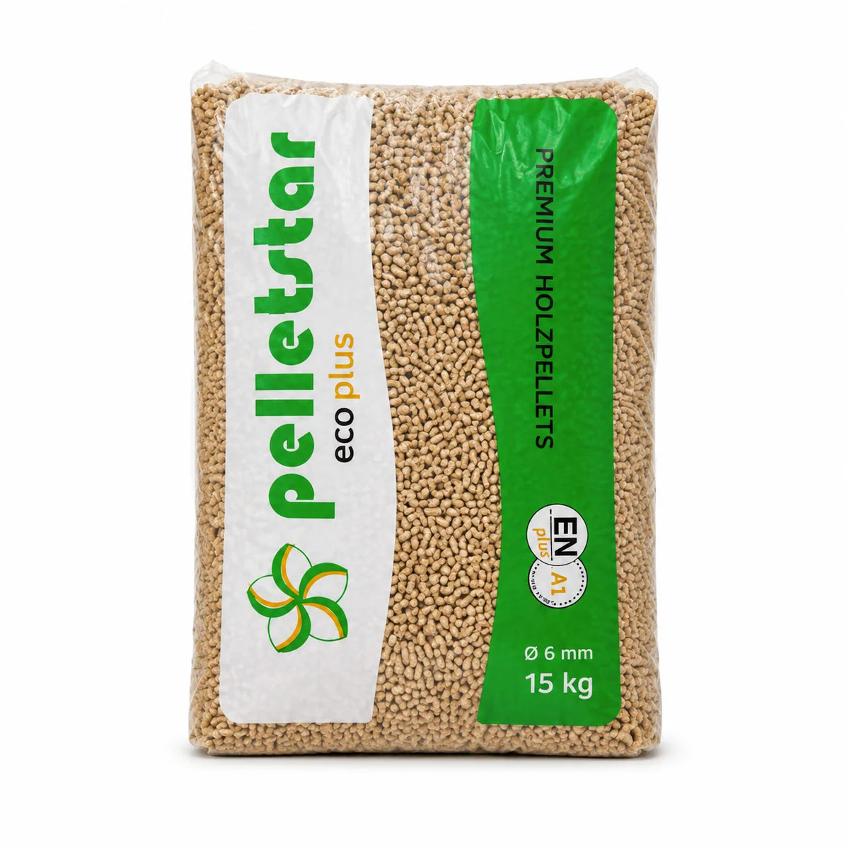 Drevené pelety DIN Pellets – Drevená paleta so 67 vrecami (1 005 kg)