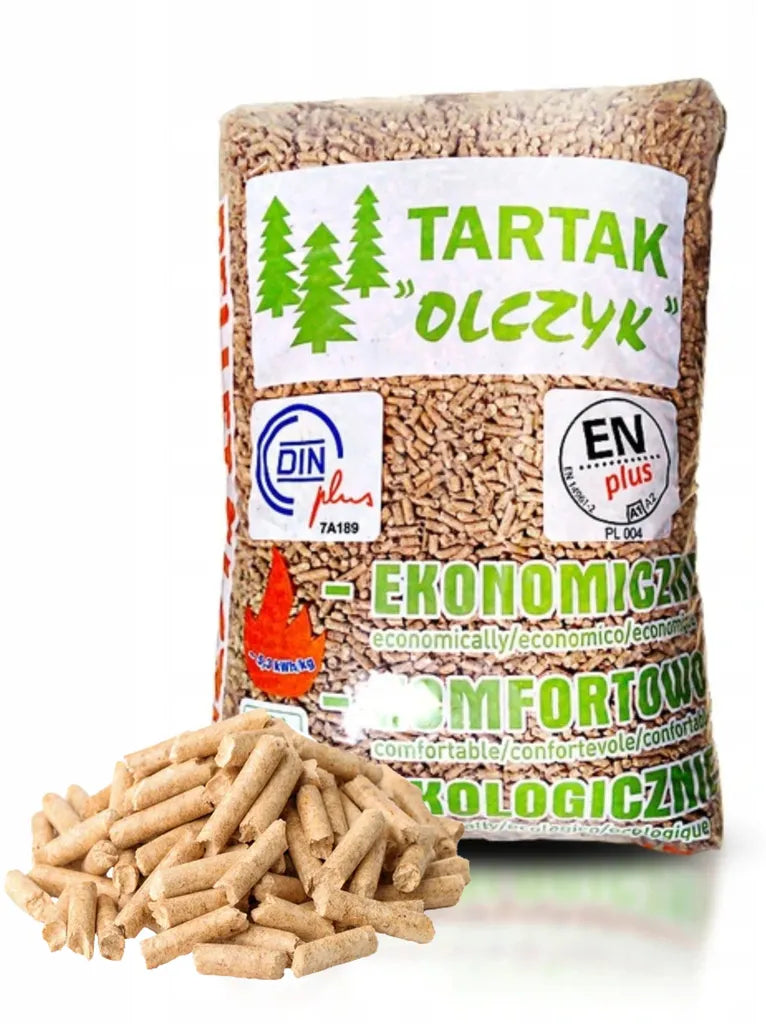 Drevené pelety Olczyk – Paleta 65 vriec po 15 kg (975 kg)