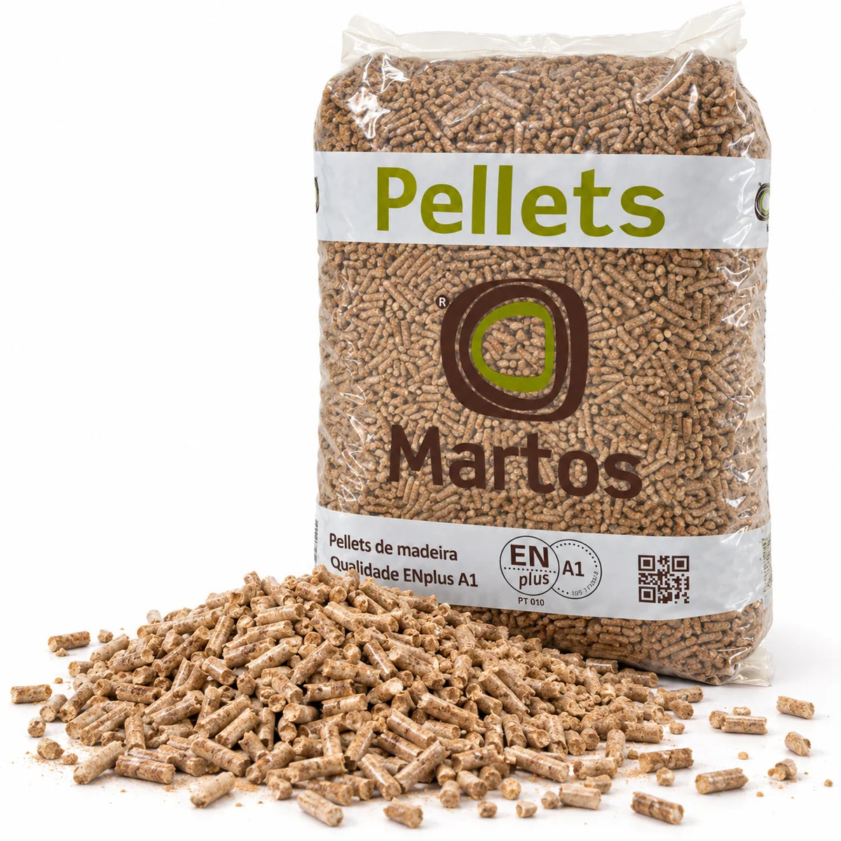 Drevené pelety MARTOS ENplus A1 – paleta 100 vriec po 15 kg (1 500 kg)